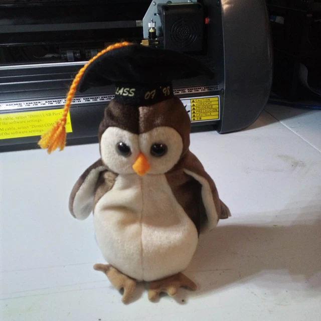 ty beanie baby wise the owl rare/retired vintage birthday may 31 1997