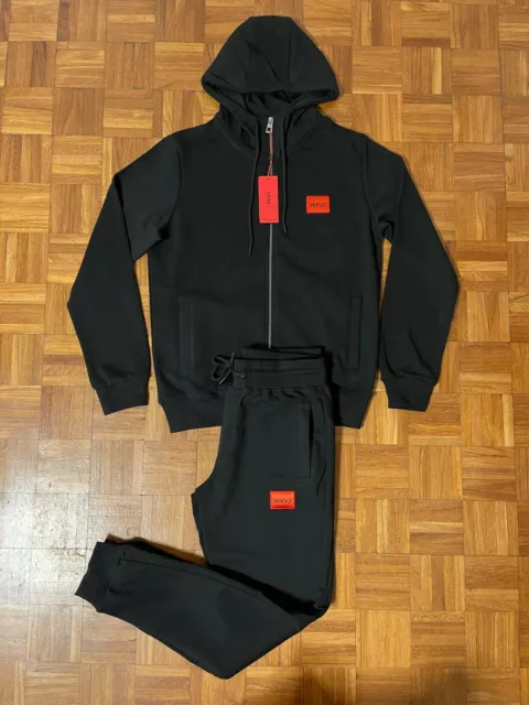 Hugo boss black and red tracksuit deals