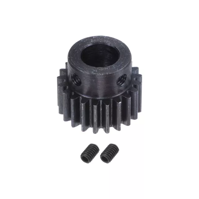 1Mod 21T Pinion Gear 10mm Bore Hardened Steel Motor Rack Spur Gear with Step