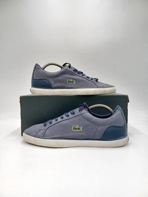 SCARPE DA SNEAKER basse Lacoste in tela blu navy UK9 da uomo basse
