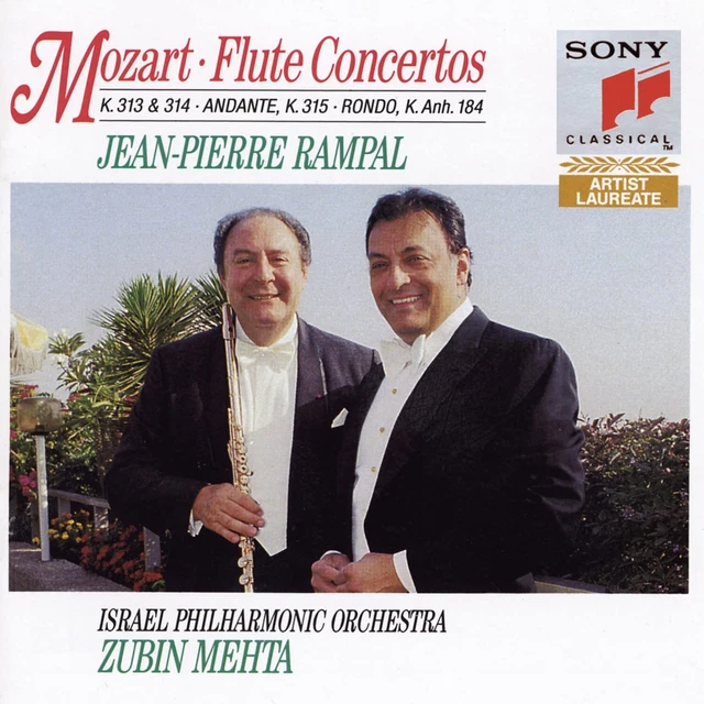 Pierre Rampal JEAN-PIERRE RAMPAL, ISRAEL Philharmonic Orchestra Mozart: Flute ...