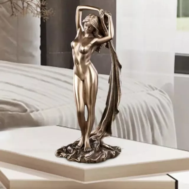 Cute Sexy Lady Figure Resin Goddess Statue Art Female Sculpture Table Ornament