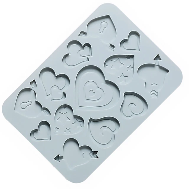 Stampo in silicone amore caramelle butterscotch biscotti decorazione matrimonio torta dolci