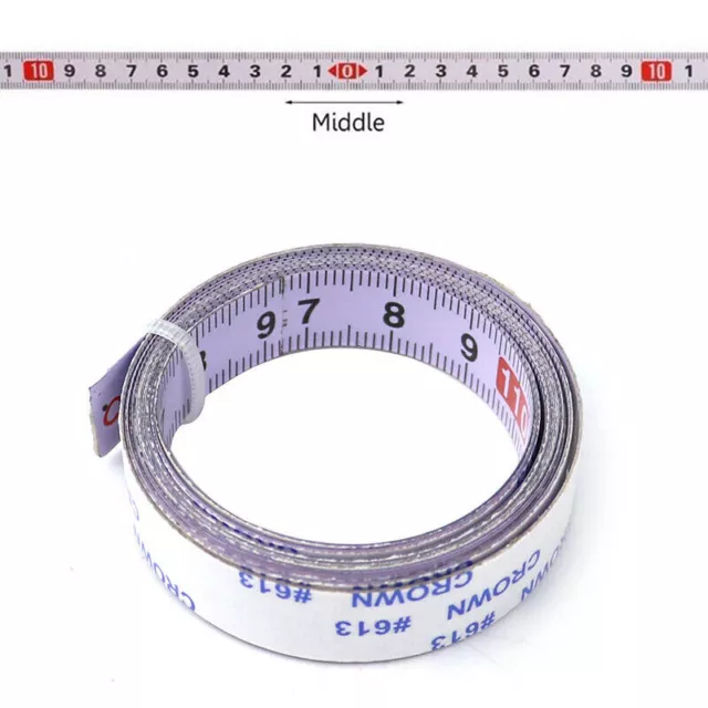 Stainless Steel Miter Track Tape Measure Self Adhesive Stick on Ruler 1/2/3m 2