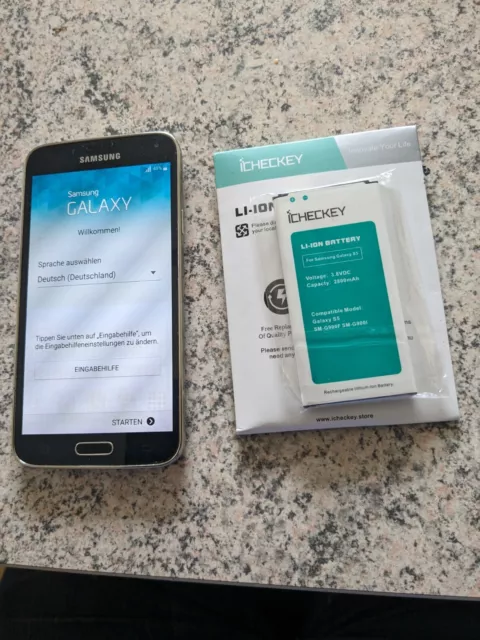 Samsung Galaxy S5 SM-G900F - 16GB - Schwarz