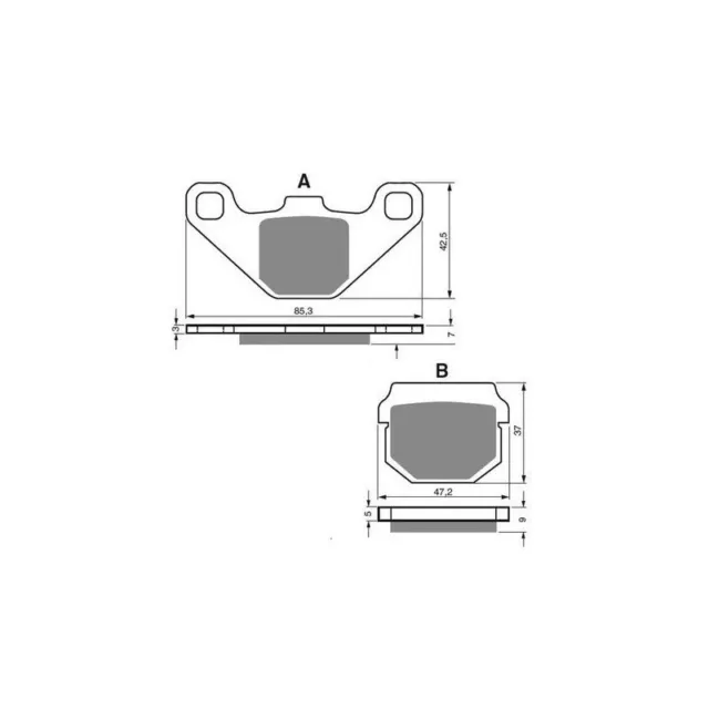 Plaquettes de frein avant Kawasaki KX 100  1988 - 1996