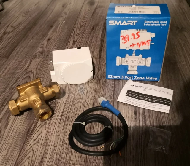 SMART 3 PORT 22mm Motorised Central Heating Valve £46.95 PicClick UK