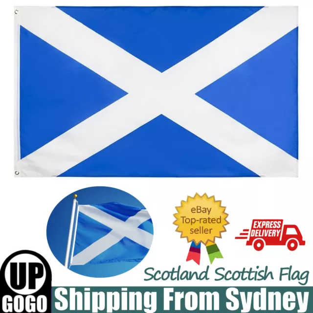 Large Scotland Scottish Flag Saltire Heavy Duty Outdoor 90 X 150 CM - 3ft x 5ft