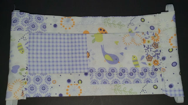 Masque Tissu Enfant Norme AFNOR - 100% Coton, 2 épaisseurs, Poche Filtre, Fabriqué En France, Neuf