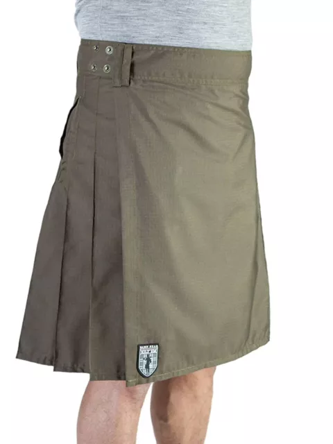 Damn Near Kilt 'Em Men's Techlite Rogue Utility Kilt XXL Military Green