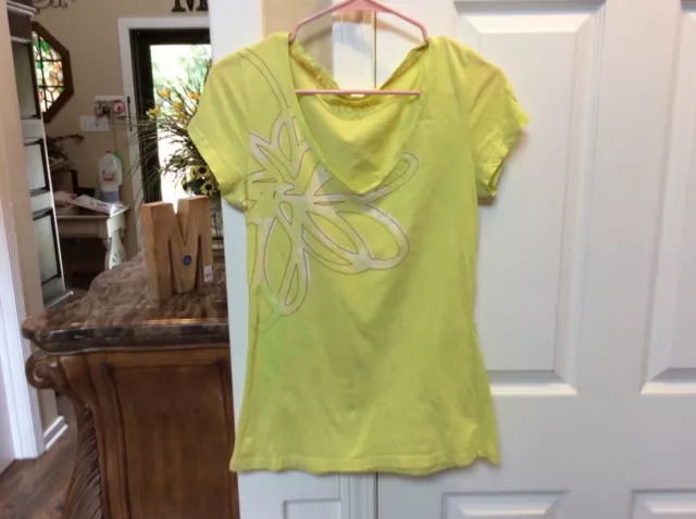 LOLE Womens V-Neck Stretch Tee T Shirt Size Medium