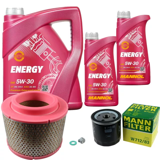 Mann-Filter Controllo Set mannol 7L 5W-30 Energia per Auto Toyota Hilux VII