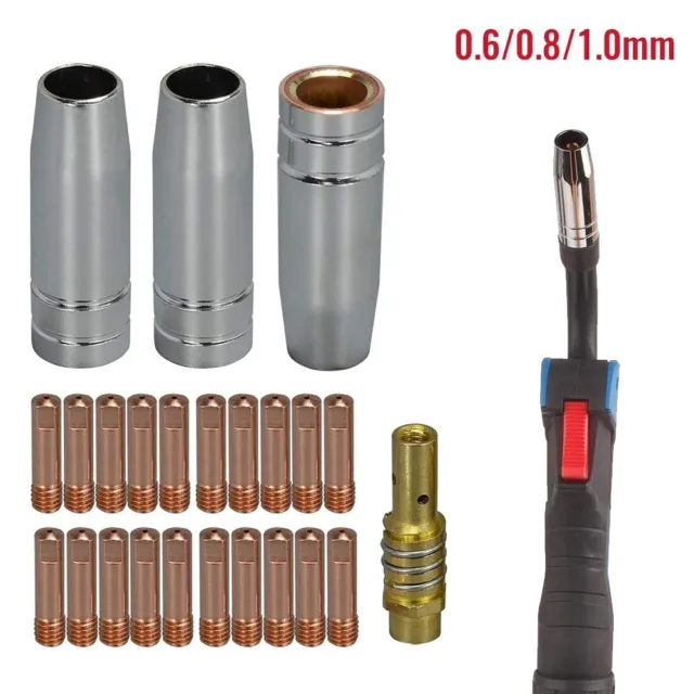 Kit materiali di consumo MIG versatile con precisione 0 6 mm 0 8 mm 1 punte 0 mm