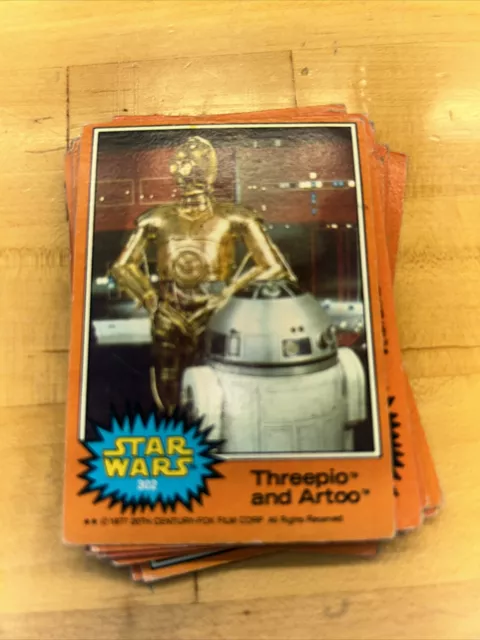 1977 STAR WARS TOPPS Trading Cards Orange Series 5 (42 Cards)