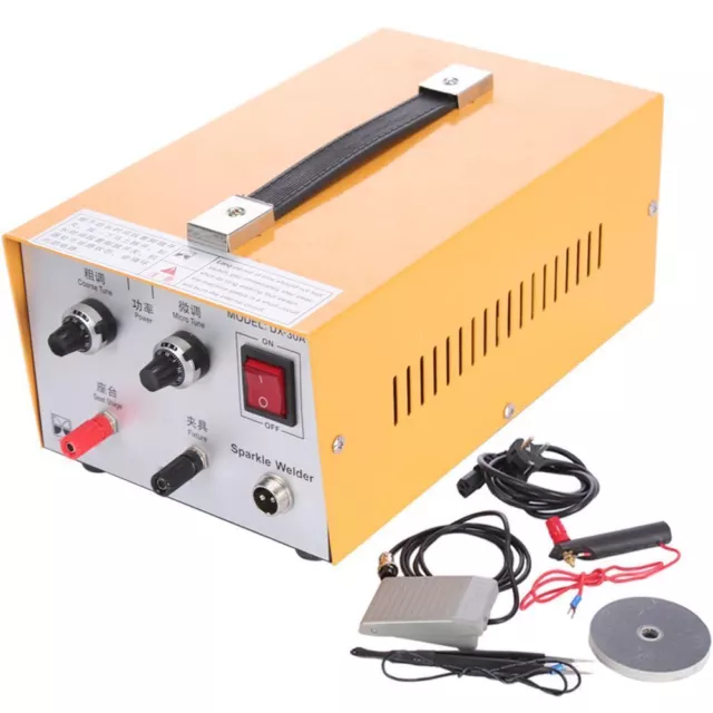 200W 30A Pulse Sparkle Spot Welder Jewelry Welding Machine Gold Silver Platinum