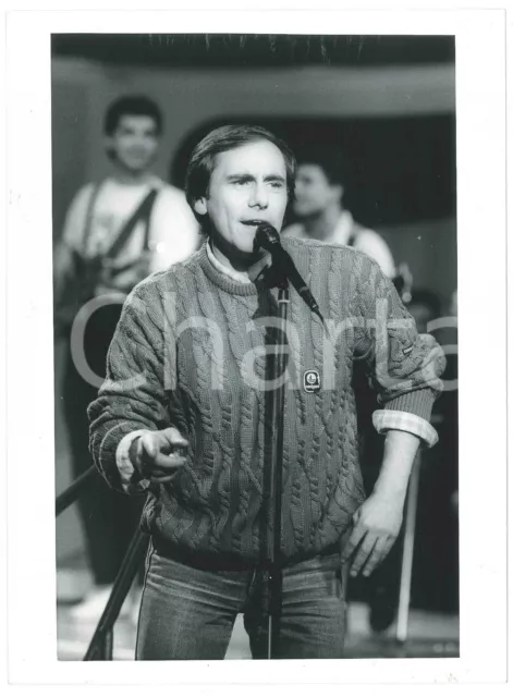 1985 ca ITALIA - MUSICA Roberto VECCHIONI Ritratto del cantautore - Foto 18x24