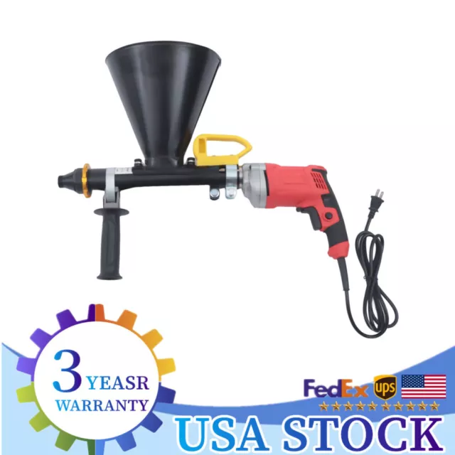 Electric Mortar Tuck Pointing Gun Caulking Gun Gap Grouting Machine w/ 2 Nozzle