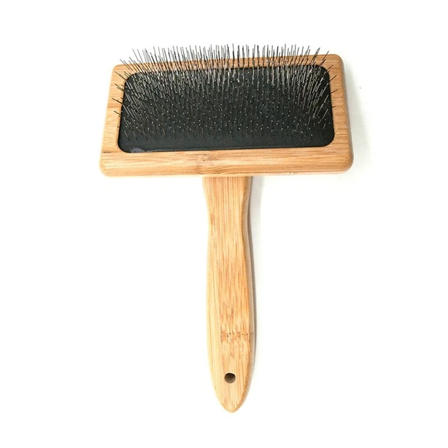 Cepillo de alfombra macramé tapiz tejido cuerda de algodón peine tejido mascota DematB8B5