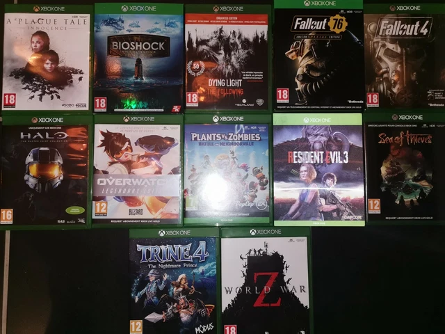Lot De 12 Jeux Xbox One En Français - État Correct (boîtiers Moyens, CD Non Rayés)