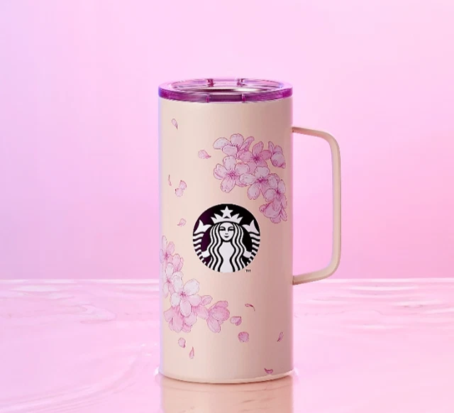 STARBUCKS TUMBLER SAKURA Cherry Blossom Mug 2024 Stainless Steel New