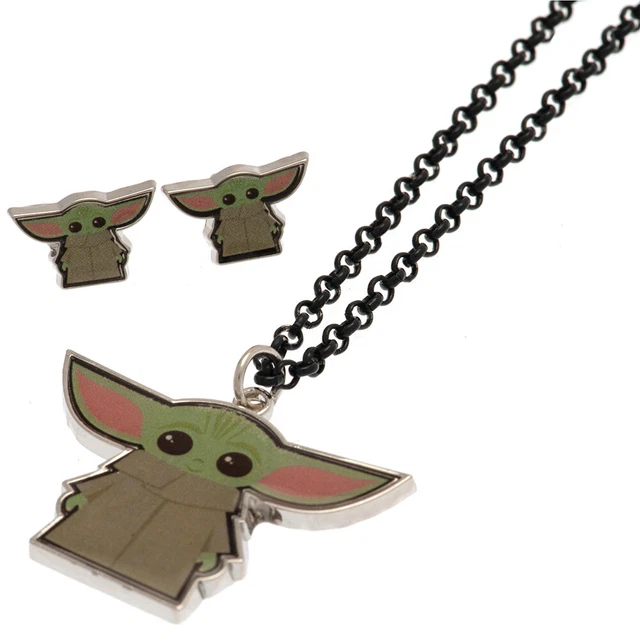Star Wars: The Mandalorian Fashion Jewellery Necklace & Earring Set Official