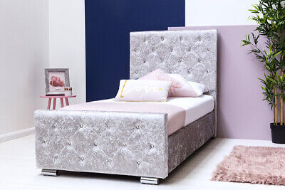 Princess Heart Fairy Toddler Bed & Mattress in Crushed Velvet FREE delivery 
