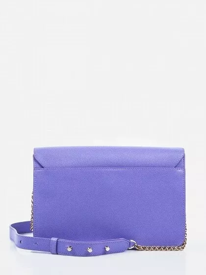 Auth Furla Metropolis Shoulder Leather Bag 941785 Purple Lavender Giglio NWT 3