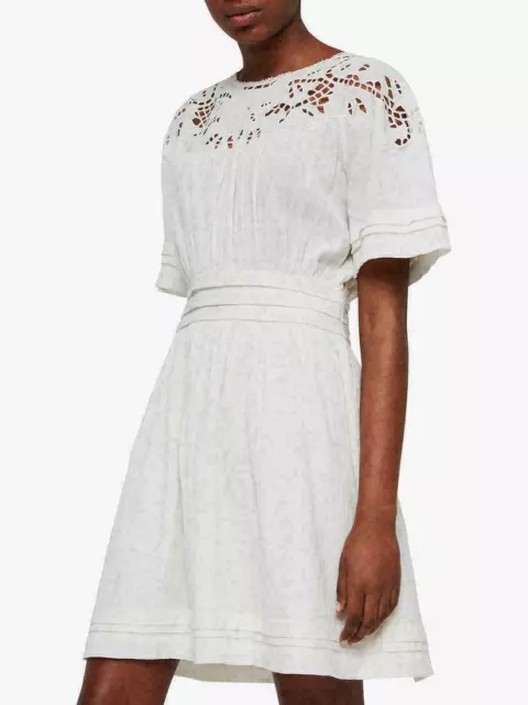 BNWT womens AllSaints Lise Broderie Dress size uk 10 eur 38 us 6 RRP $228 ,