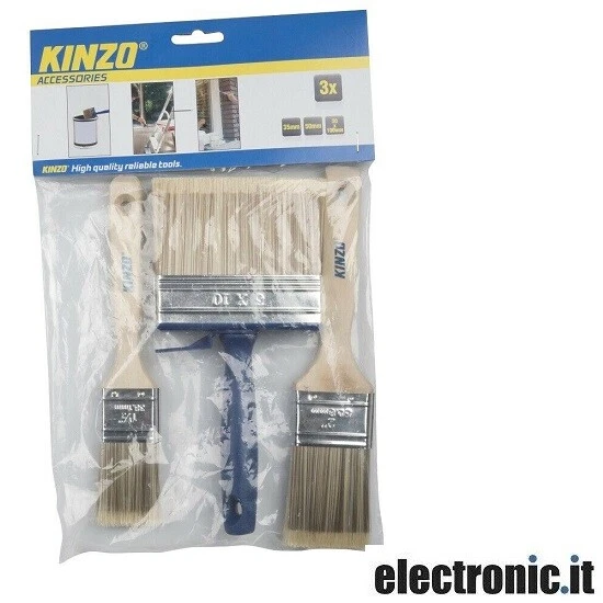 Set 3 pennelli da pittura Kinzo
