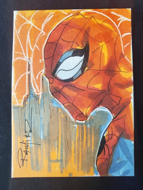 Spider-Man Sketch Card by Armando Ramirez PSC ACEO Marvel
