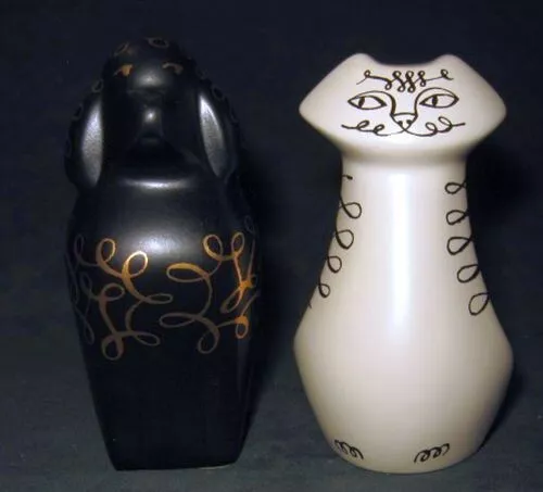 Kate Spade Lenox Poddle Dog and Cat Salt and Pepper Shakers