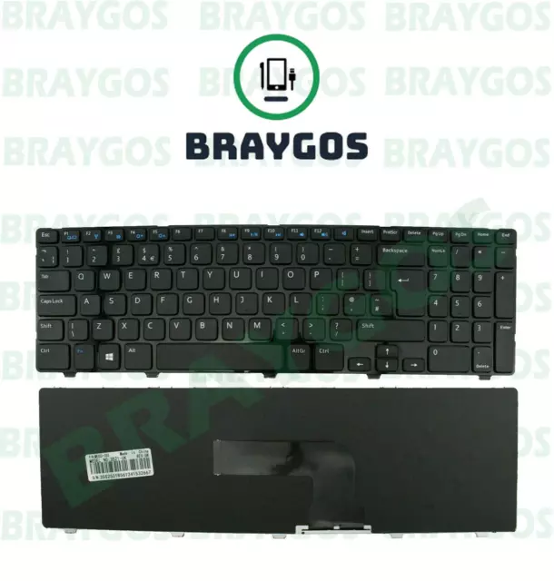 For Dell Inspiron 15 15R-3521 5521 3537 5537 3540 2521 5421 UK Laptop Keyboard