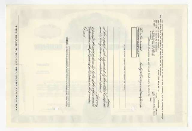 SPECIMEN - Pittsburgh-Des Moines Steel Company Stock Certificate 2