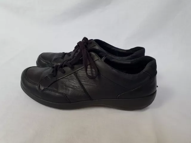 Hotter  Women  Black Leather Shoes Size UK 6.5