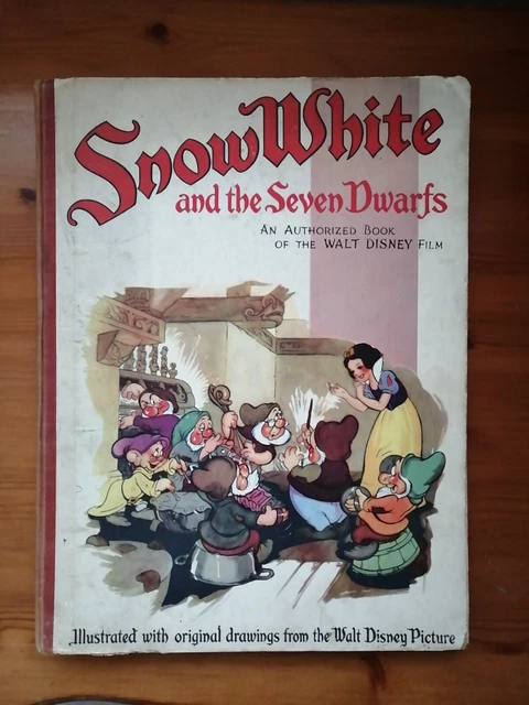 VINTAGE SNOW WHITE and the SEVEN DWARFS Authorised Book 1938 Walt ...