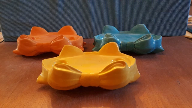 Large Glazed Ceramic Light Up Tampa Bay Wreath Bow Base Only-assorted colors