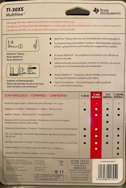 Texas Instruments TI-30XS MultiView 2