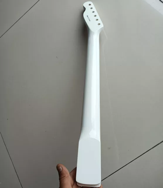 White gloss 22 frets TL electric guitar Neck 25.5 inch maple fingerboard