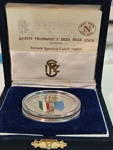 Medaglia Commemorativa Primo Scudetto Del Napoli Campionato Di Calcio 1986/1987