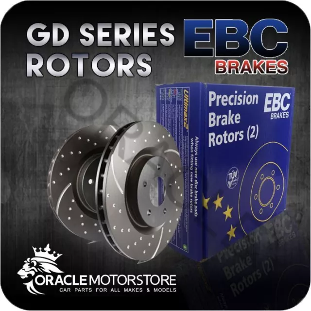 New Ebc Turbo Groove Front Discs Pair Performance Discs Oe Quality - Gd288