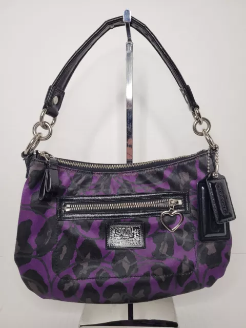 Coach Daisy Ocelot Purple Demi Hobo # H1281-F20024