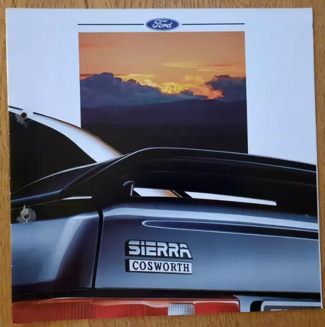 FORD SIERRA COSWORTH car sales brochure, German text, March 1988