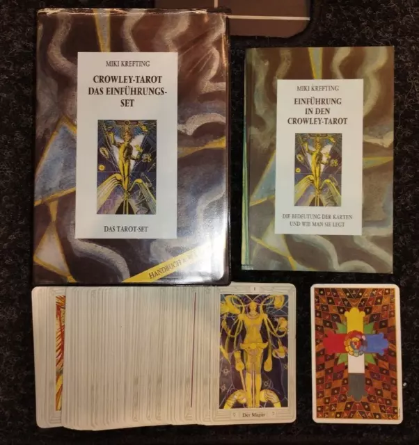 Crowley-Tarot Miki Krefting Das Einführungsset  Handbuch + 80 Karten in Kassette