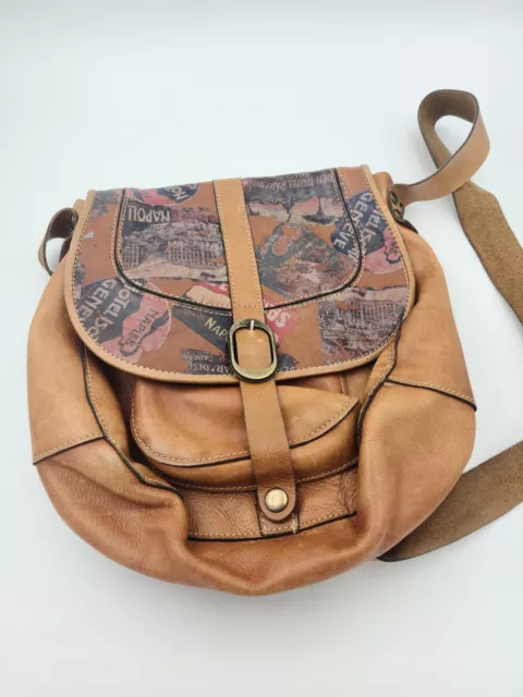 PATRICIA NASH Naples Old World Traveler Napoli Brown Leather Crossbody Bag