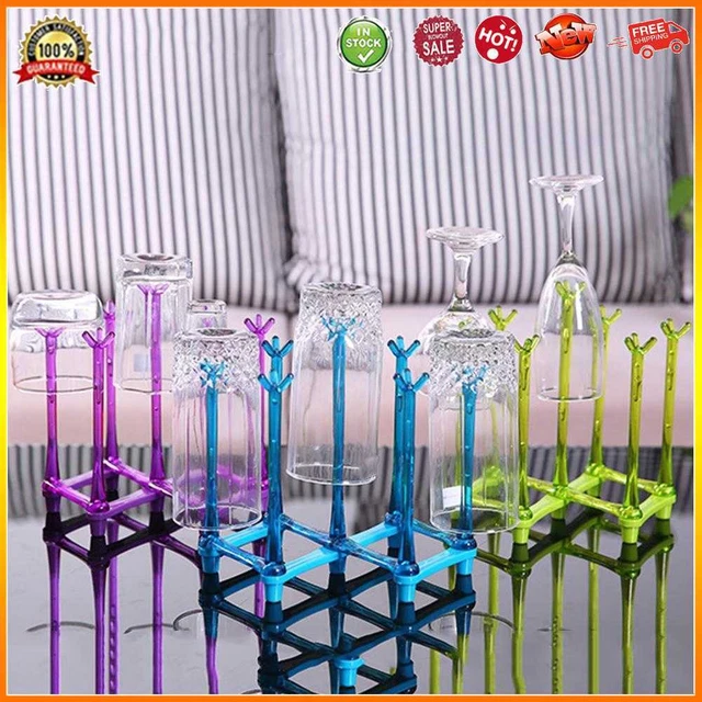 Practical Bottle Drying Holder Non-Slip Glass Drying Drain for Glasses Cups Mug