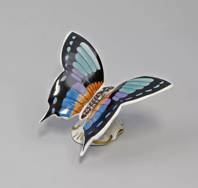 9944389 Mariposa sobre Base Azul Kämmer Figura de Porcelana 8 ,5x7x4, 5cm