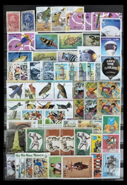 Weltweit Briefmarken Mix Thematics Posten 74 Sets Wie Pro Beschreibung Ganze 2