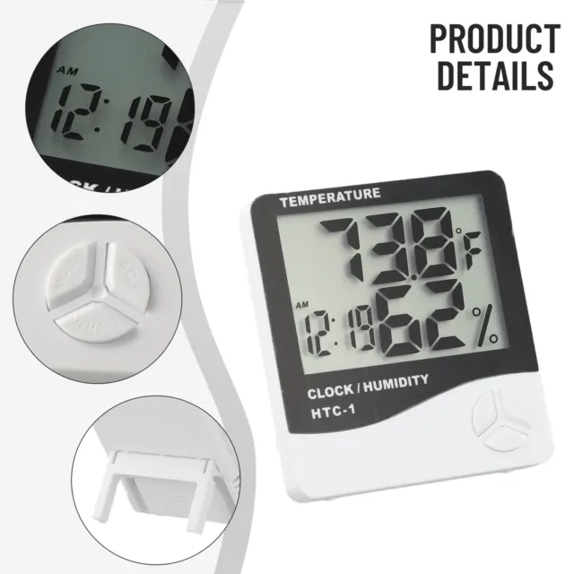 Praktisch Innenräume Thermometer Abs Innenhygrometer Feuchtigkeitsmesser