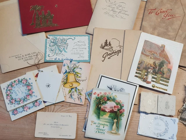 Large Joblot Of Vintage Greetings / Christmas / Other Cards 4