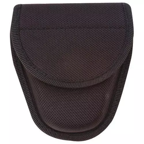 Tru-Spec 9036000 Black Hid Snap Double Nylon Handcuff Case 5-1/3"x 4-1/2"